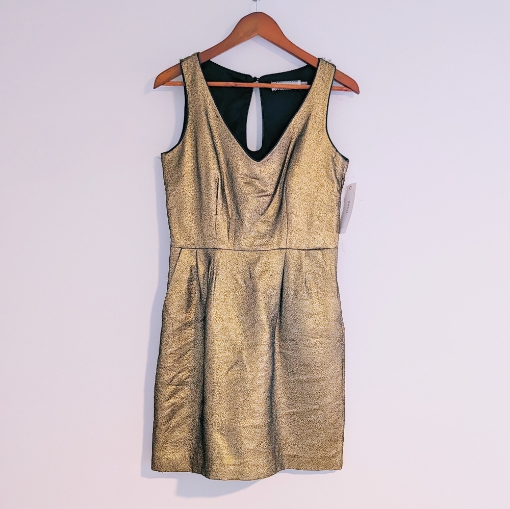 NWT Gold Cocktail Dress